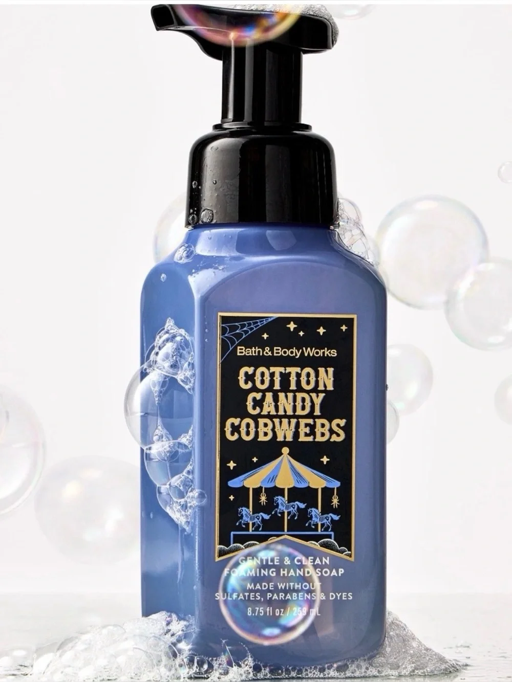 COTTON CANDY COBWEBS FOAMING HAND SOAP, BATH & BODY WORKS-NEW
